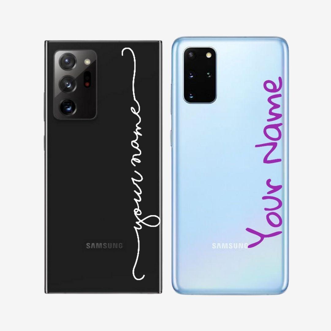 Custom Text Samsung Art Name Clear Case
