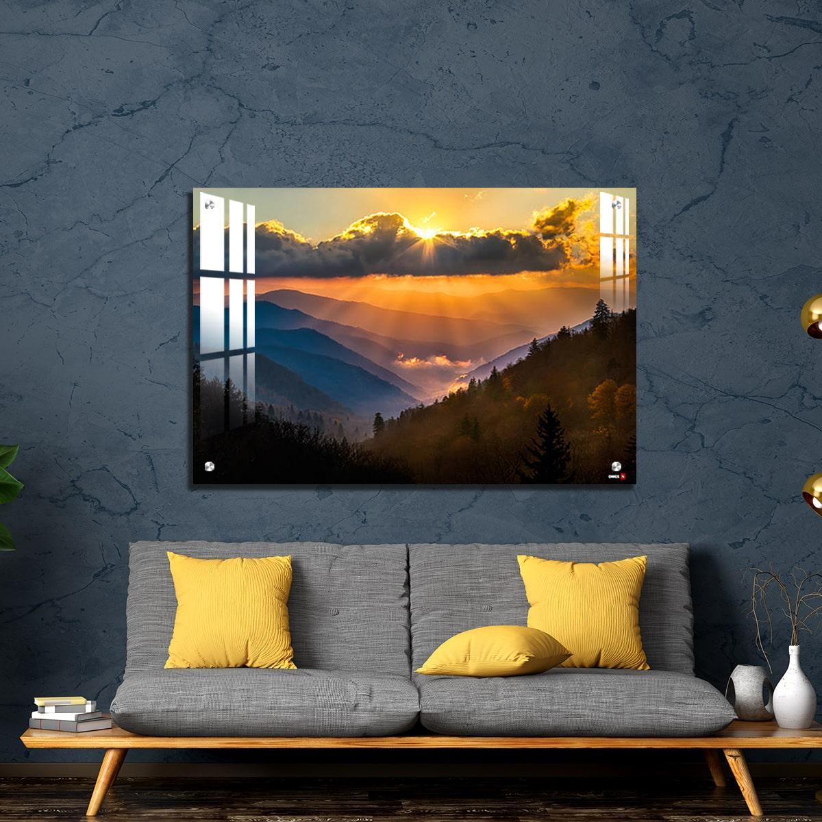 OMGs Acrylic Wall Decor - Oconaluftee Overlook Sunrise